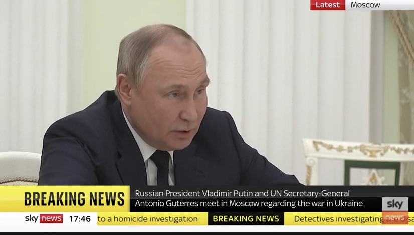 Putin meets with UN in Moscow…