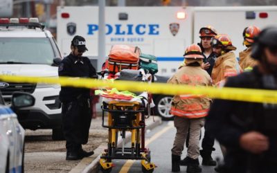 New York City Subway Shooting: Suspect with Gun, Possible Explosives Wounds 5