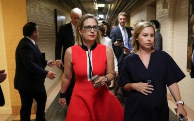 Kyrsten Sinema knows the power of boobs and cleavage…