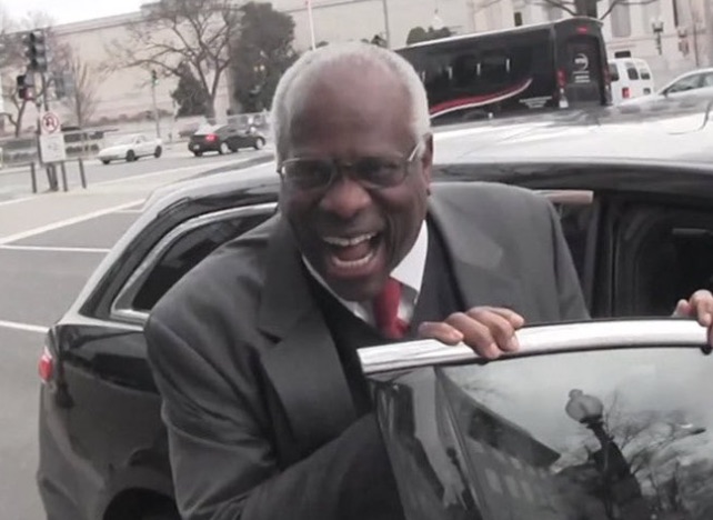 Clarence Thomas is secretly smiling…