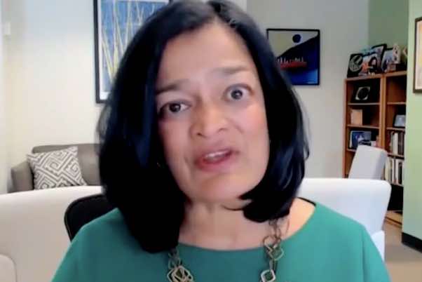 Pramila Jayapal enters the land of denial…