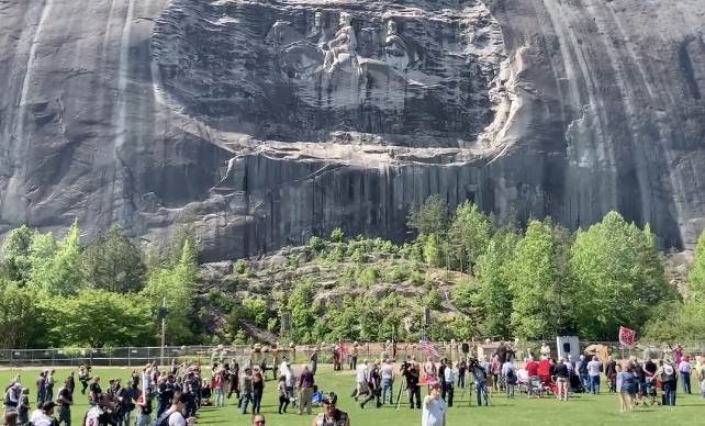 Protest at Stone Mountain…