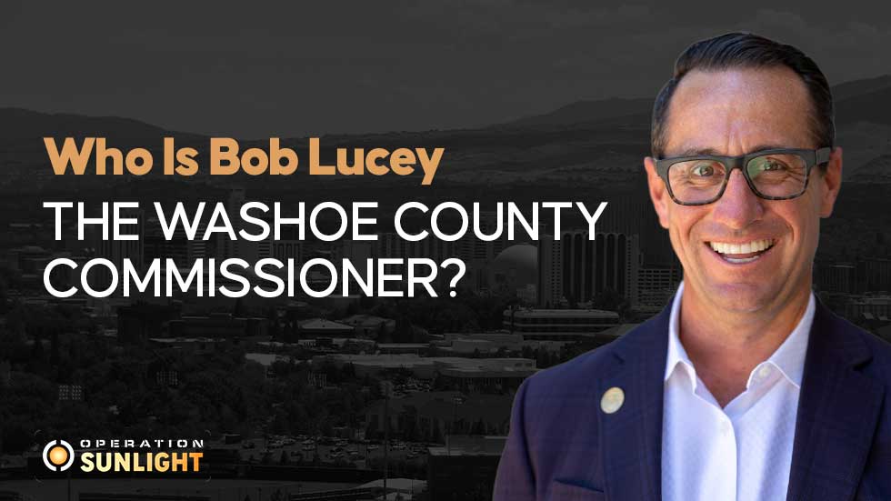 Who is Bob Lucey, the Washoe County Commissioner?