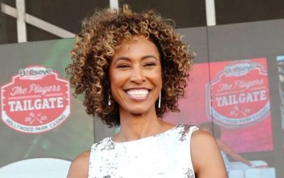 Jon Rahm drive nails Sage Steele in the face…