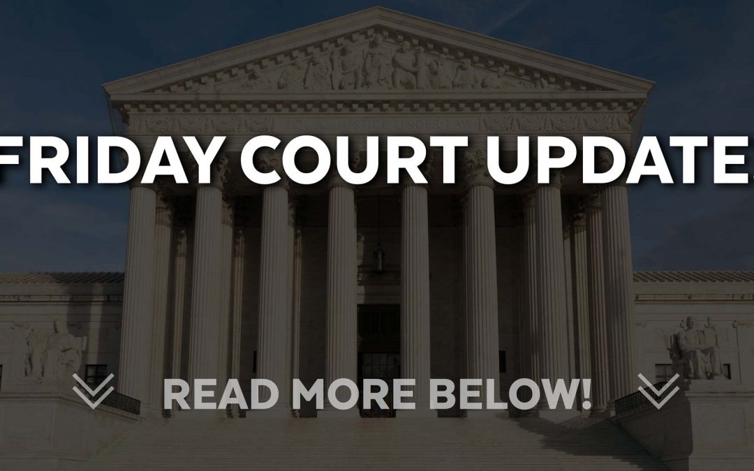 Friday Court Update!