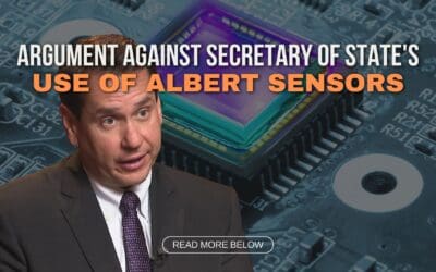Argument Against Secretary Of State’s Use of Albert Sensors
