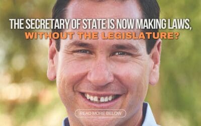 The Secretary of State is now making laws, without the legislature?