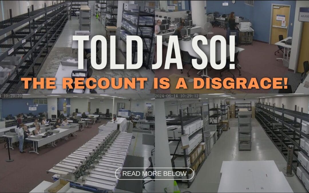 Told Ja So! The Recount is a Disgrace!