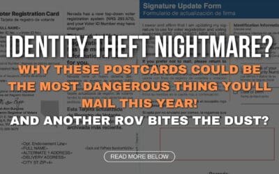 Identity Theft Nightmare? Why These Postcards Could Be the Most Dangerous Thing You’ll Mail This Year! And another ROV bites the dust?